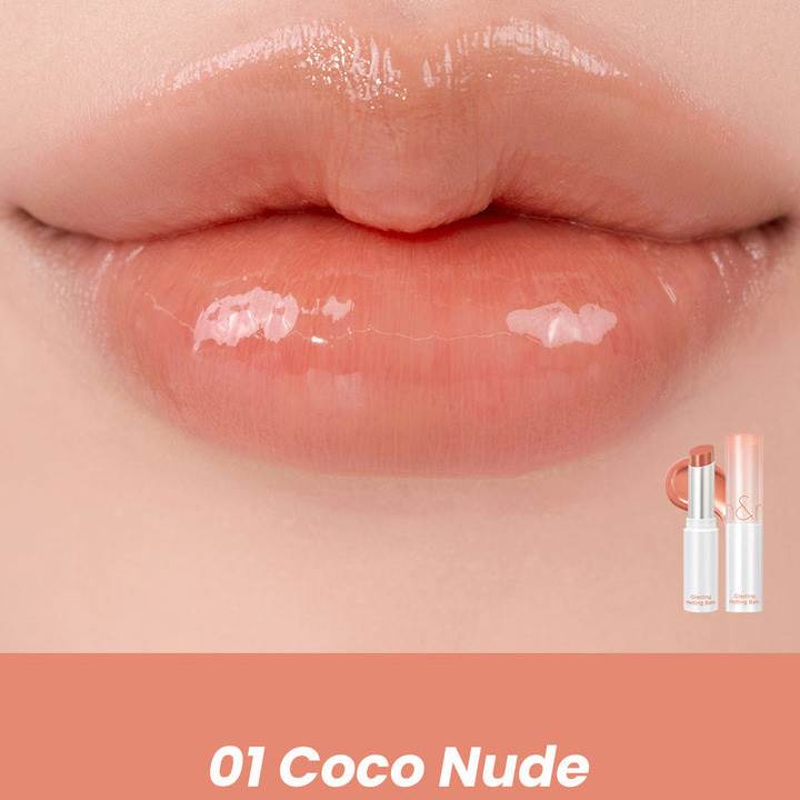 romand glasting melting balm 01 coco nude