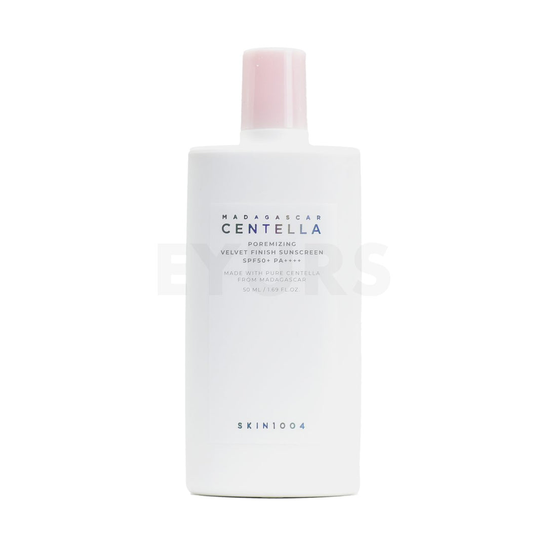 skin1004 madagascar centella poremizing velvet finish sunscreen front side of product
