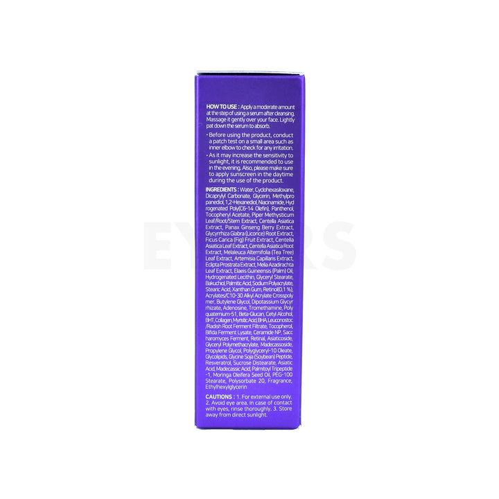 some by mi retinol intense reactivating serum 30ml left side packaging box