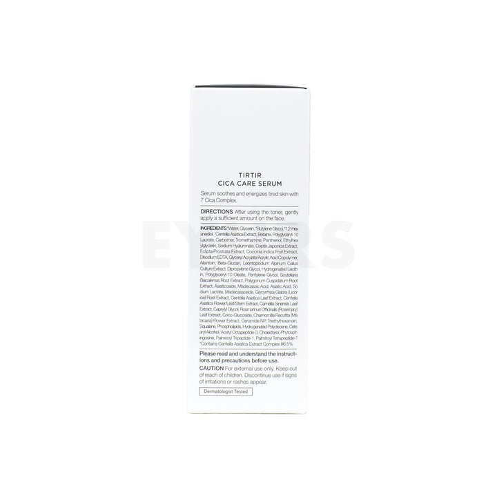 tirtir cica care serum 50ml left side packaging
