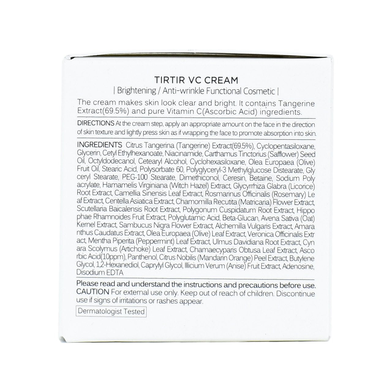 TIRTIR - VC Cream (50ml) | EYURS