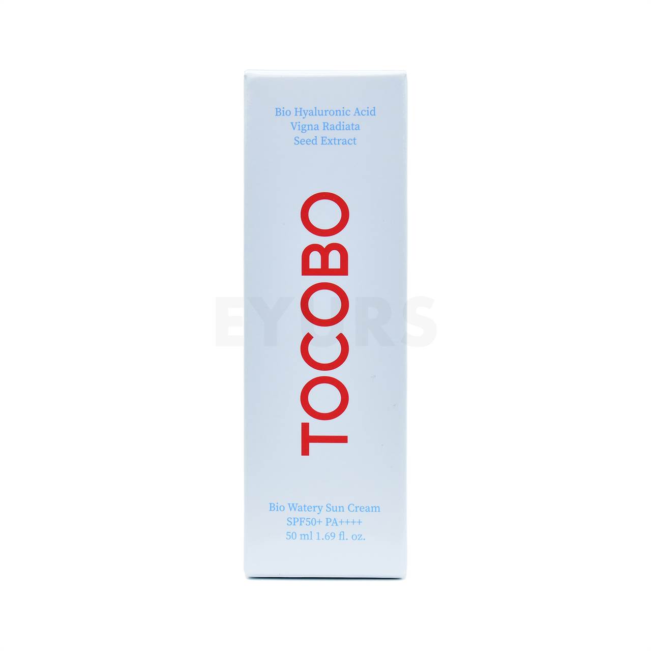 tocobo bio watery sun cream front side packaging