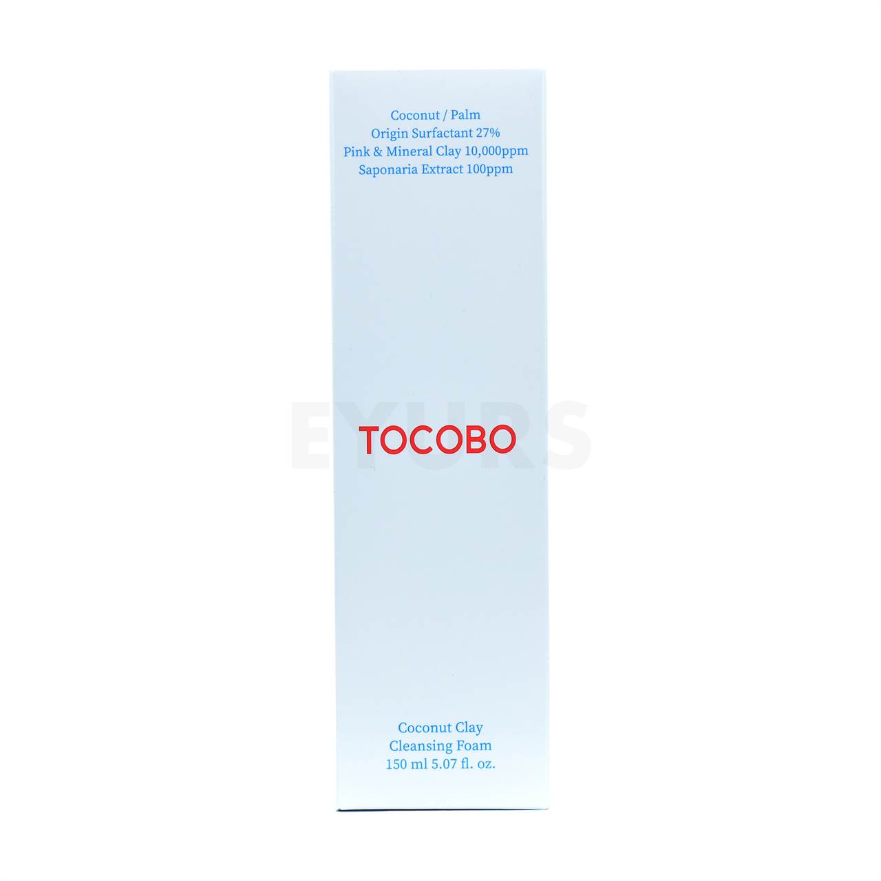 tocobo coconut clay cleansing foam front side packaging