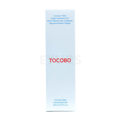 tocobo coconut clay cleansing foam front side packaging