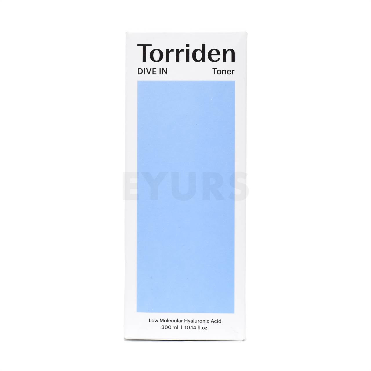 torriden dive in low molecule hyaluronic acid toner 300ml front side packaging